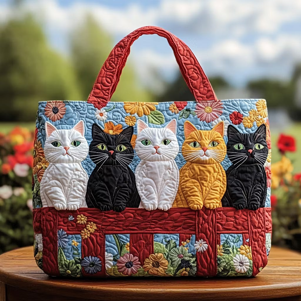 Irene | Borsa Trapuntata Cinque Gatti