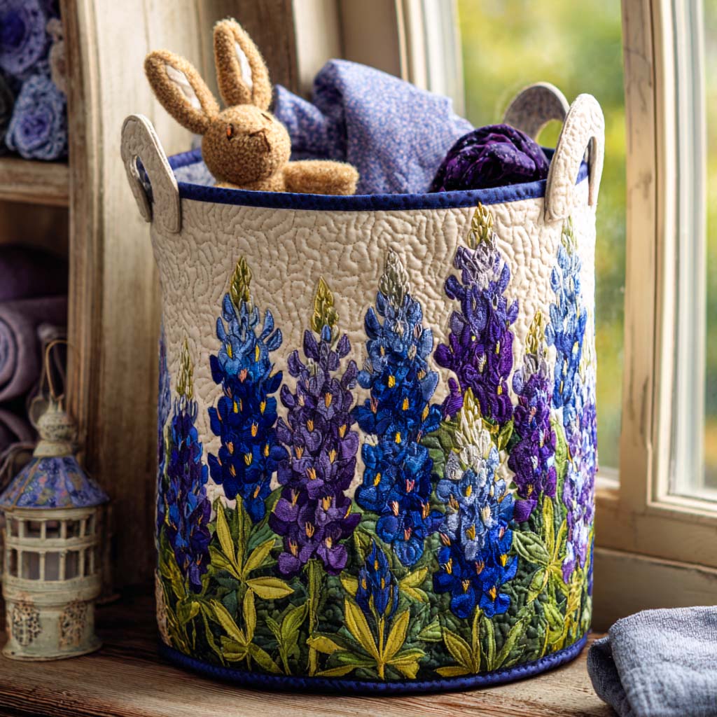 Cesto per il bucato Sentiero dei Fiori Blu