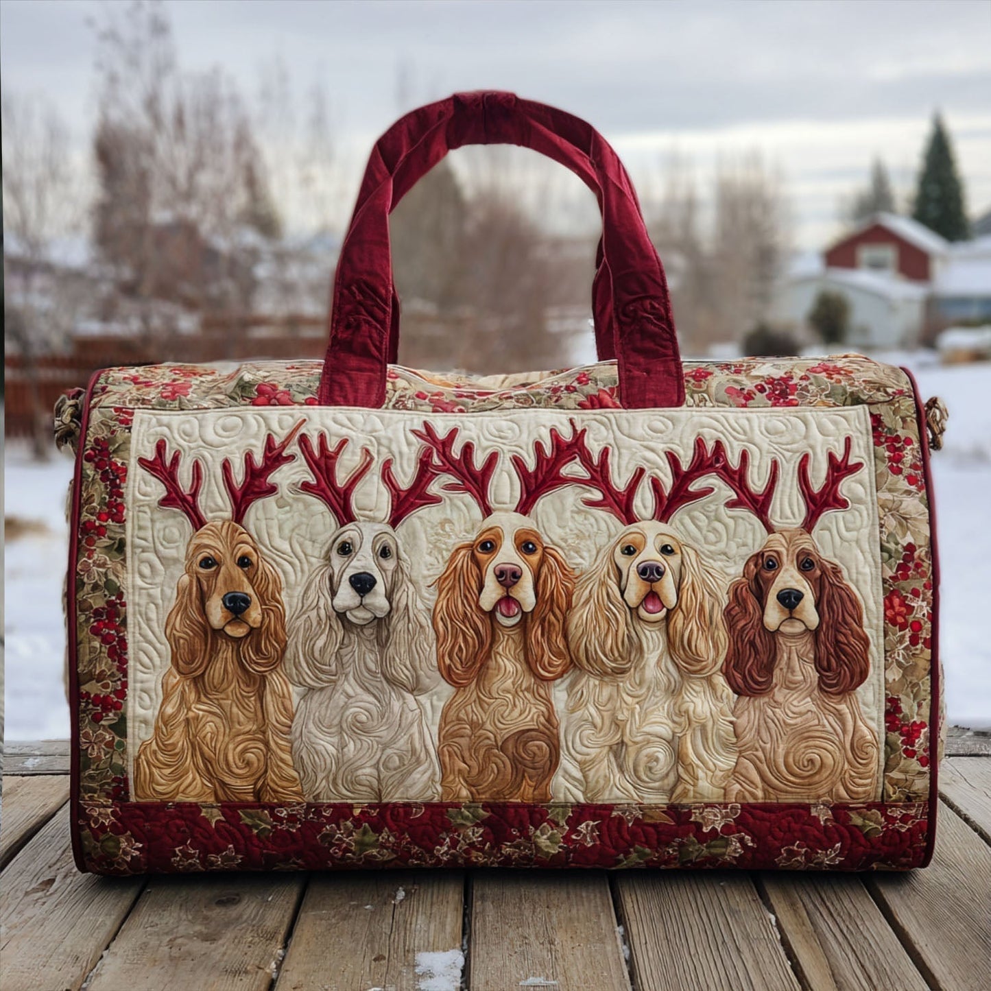 Greta | Borsa da Viaggio Trapuntata Cocker Spaniel