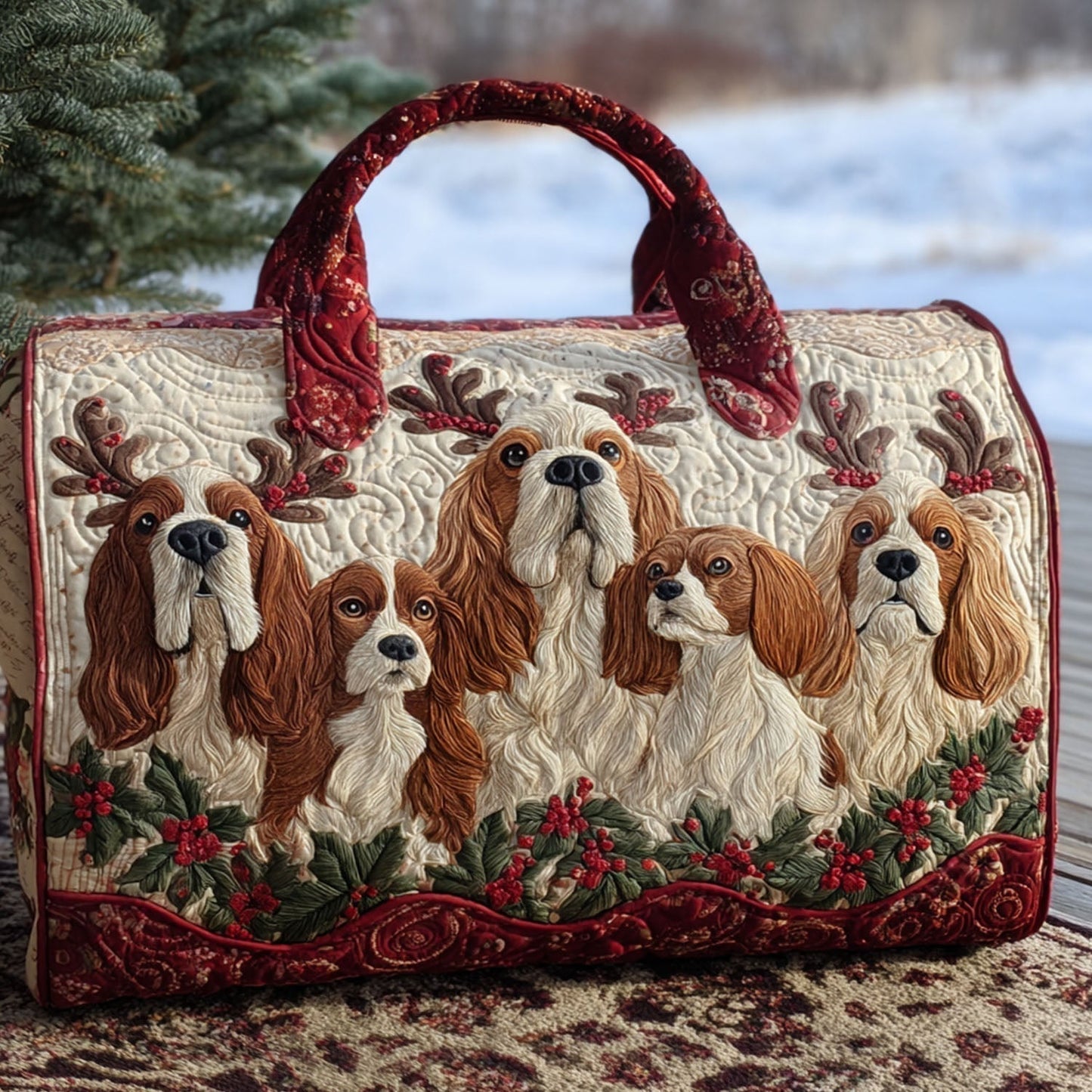 Linda | Borsa da Viaggio Trapuntata Cocker Spaniel