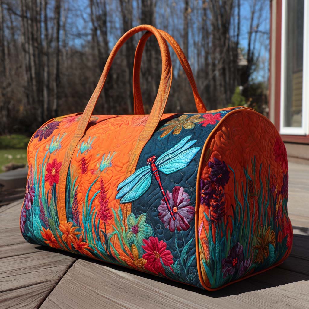 Noemi | Borsa da Viaggio Trapuntata Giardino Fiorito