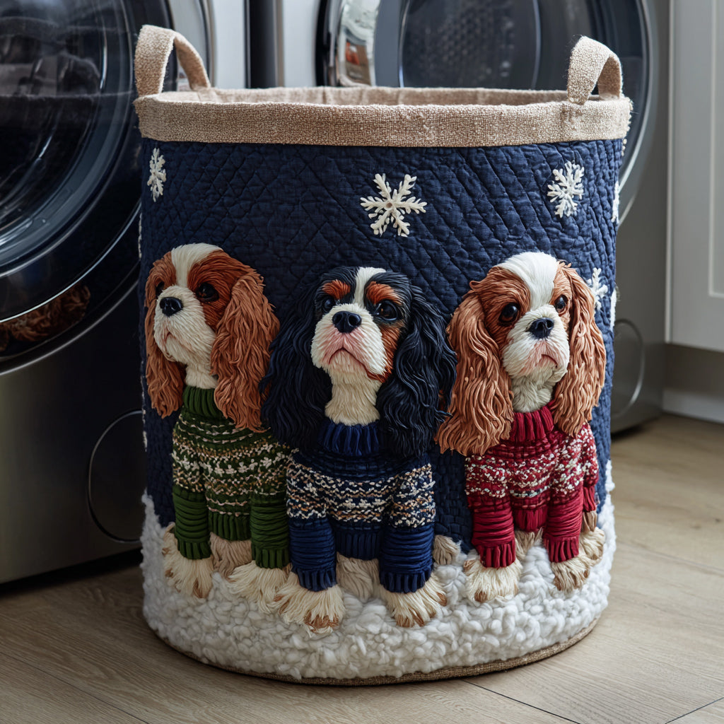 Cesto per il bucato Cavalier King Charles