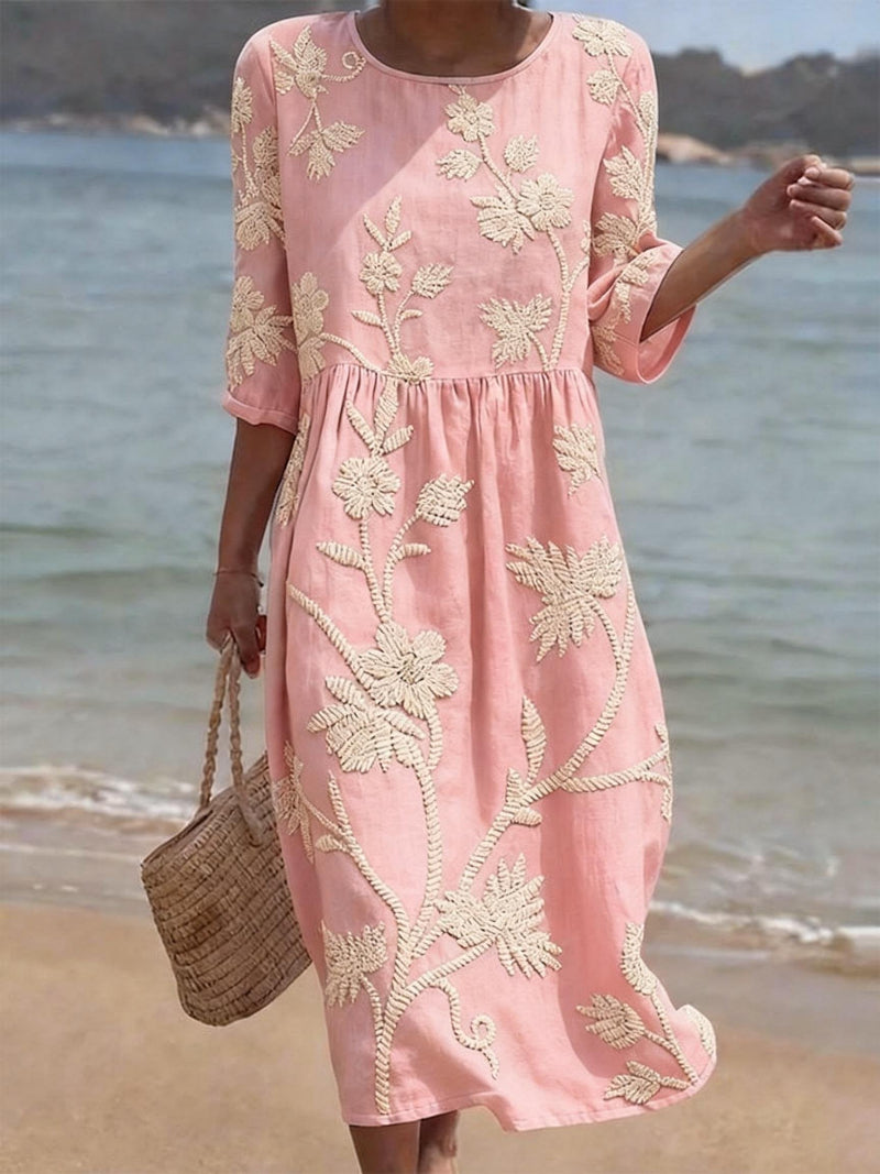 Abito casual da donna con stampa floreale