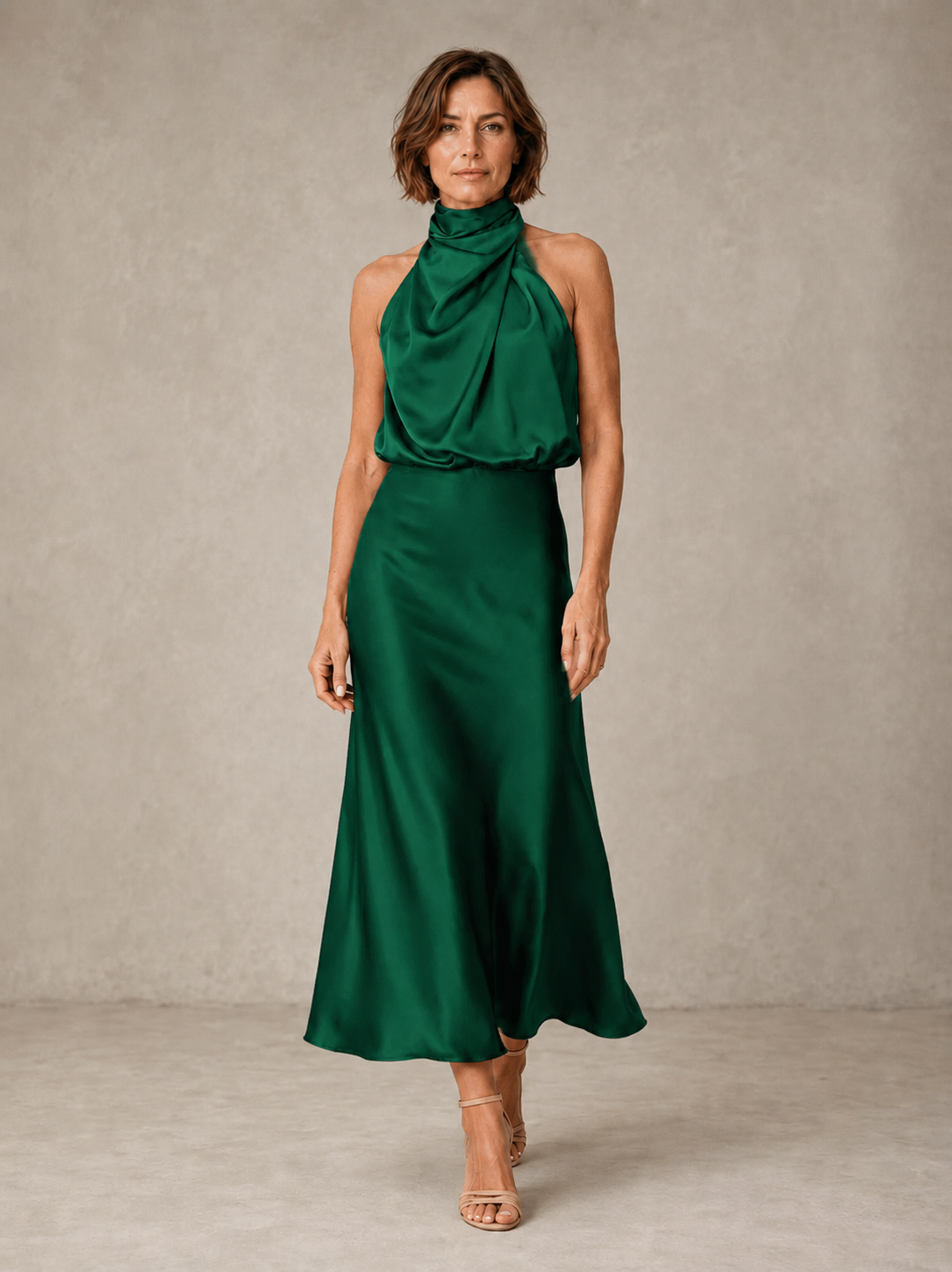 Arianna | Halter in Raso da Sera
