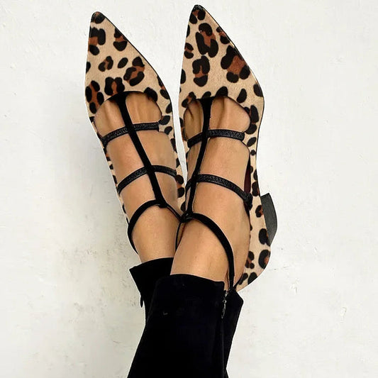 Aurora | Scarpe con Tacco e Cinturino Leopardato