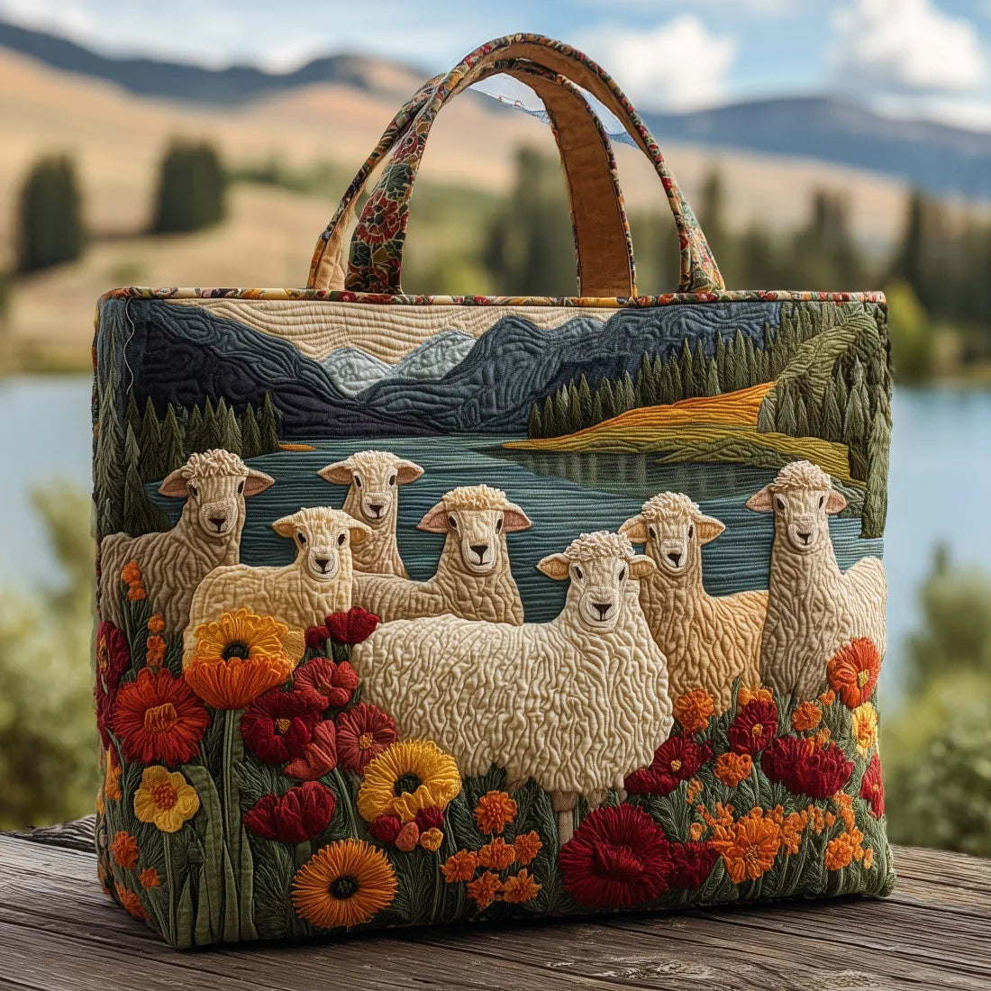 Tosca | Borsa Trapuntata Pecorelle sul Lago