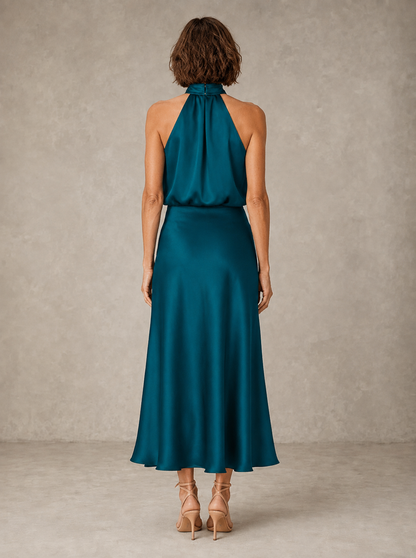 Arianna | Halter in Raso da Sera