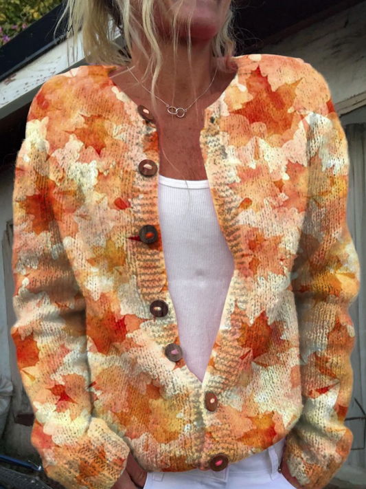 Delfina | Cardigan Lavorato a Maglia Vintage