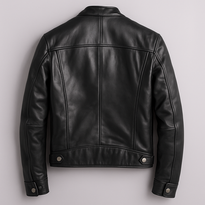 RECIO | Chaqueta vintage de piel con cremallera