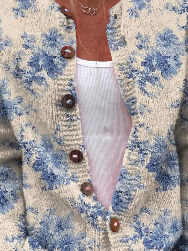 Clarissa | Cardigan Lavorato a Maglia Vintage