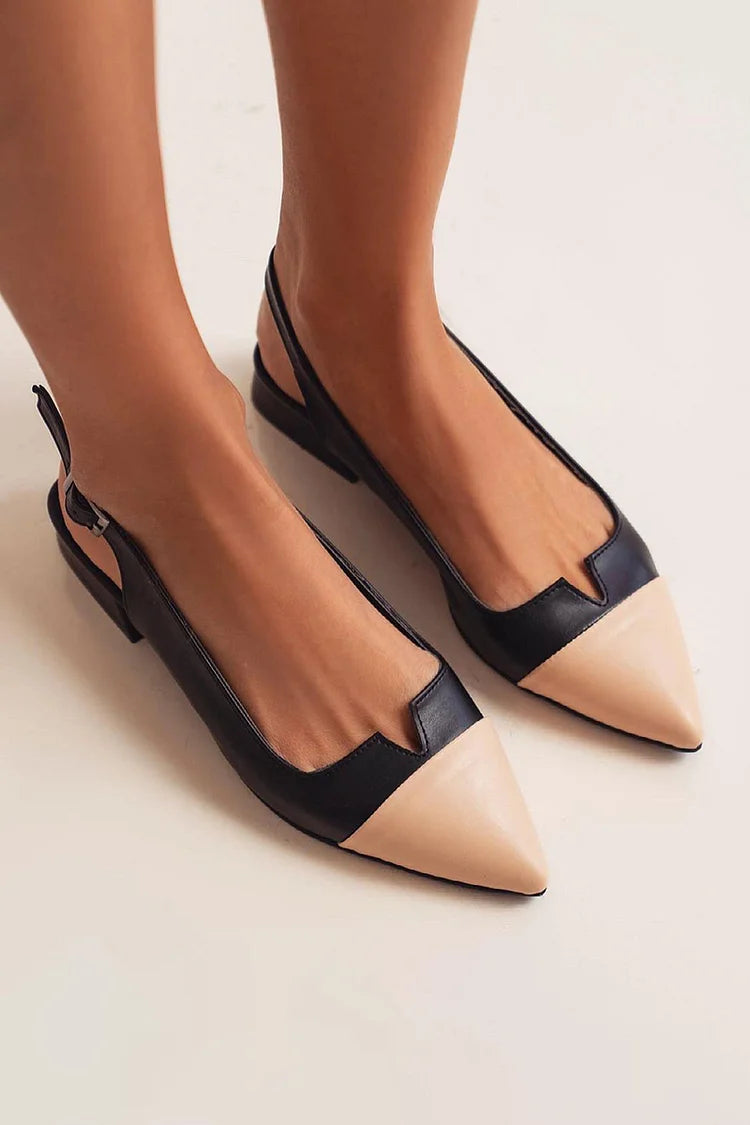 Ballerine colorblock dettaglio aperture