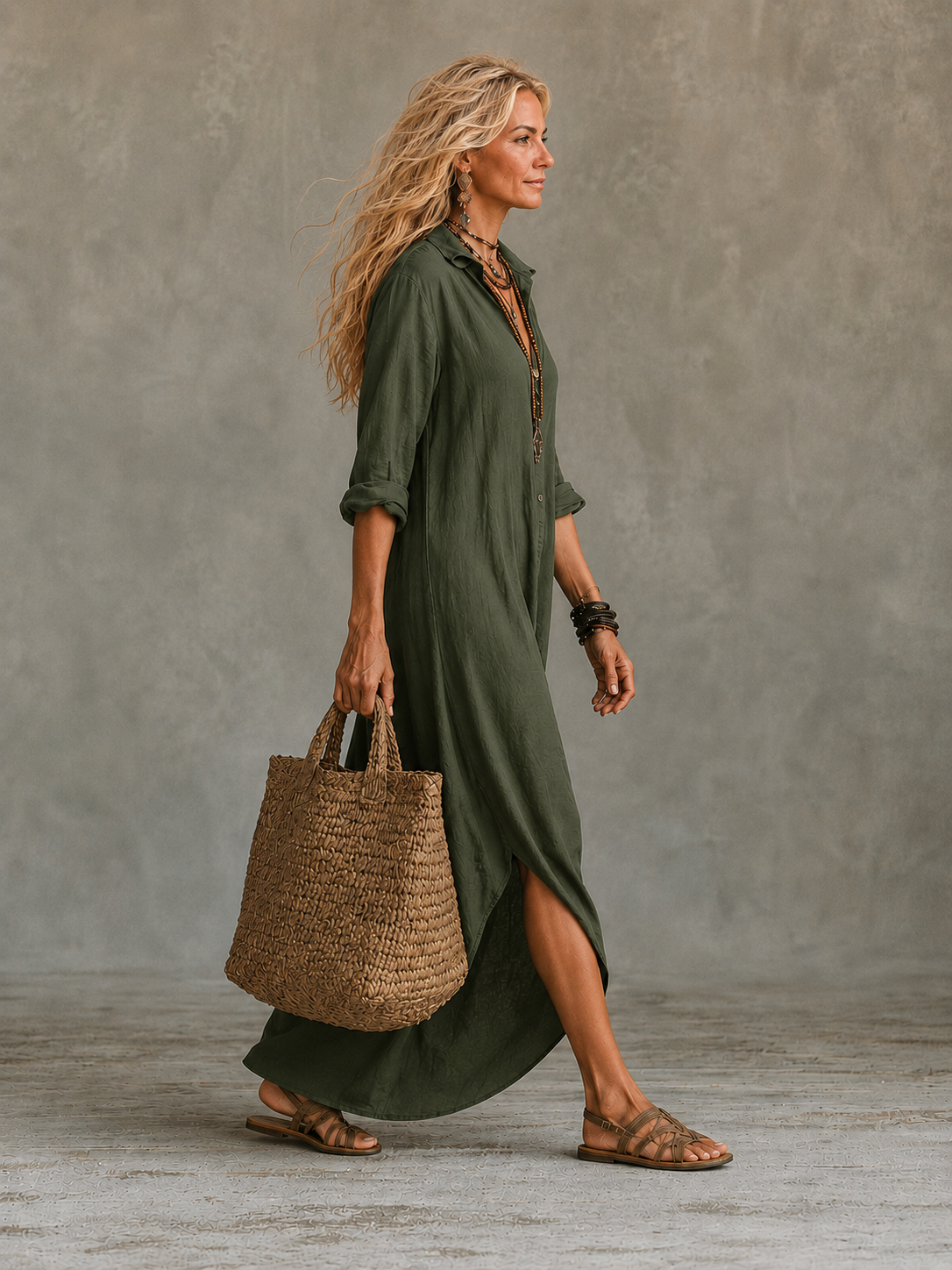 Viviana | Maxi con Bottoni