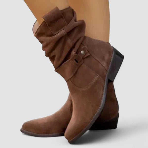 Elyse | Stivali Western Effetto Slouch - Nero