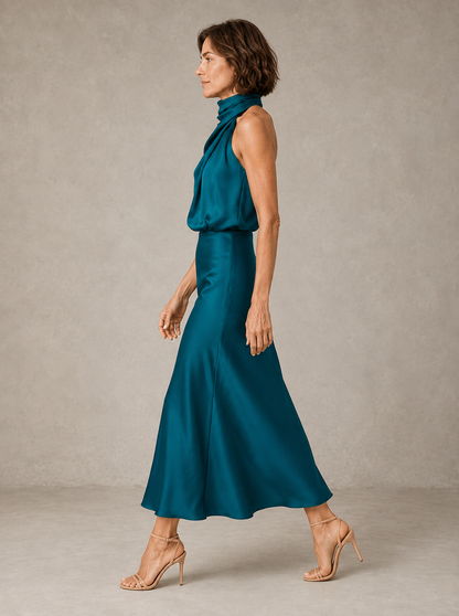 Arianna | Halter in Raso da Sera