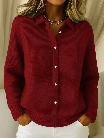 Diletta | Cardigan a Maglia Testurizzata con Bottoni