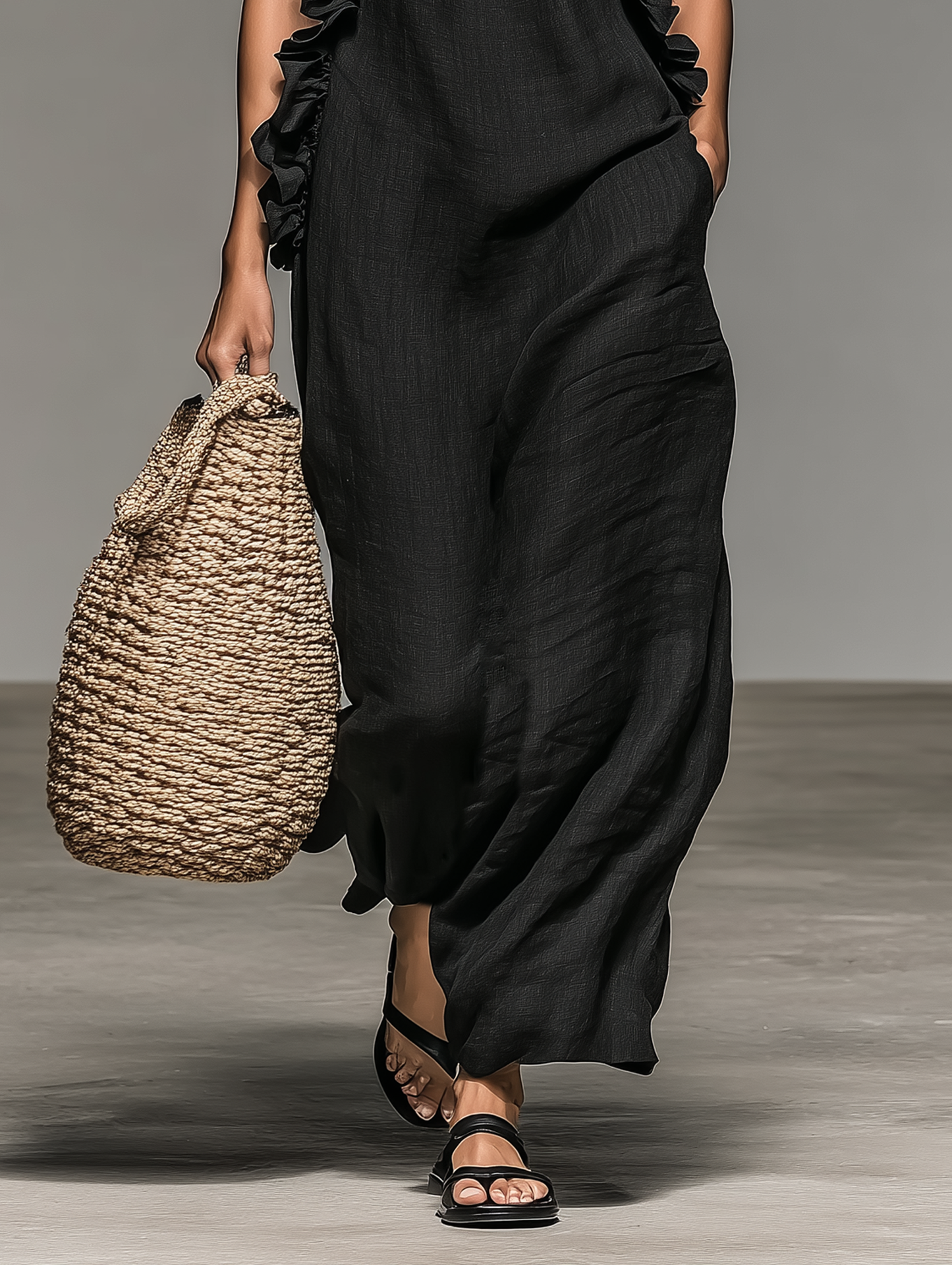 Gladys abito maxi con tasche - Bianca Módena