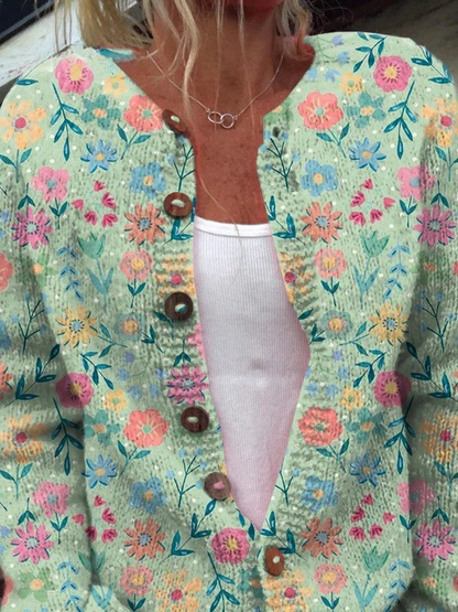 Nicoletta | Cardigan Floreale Vintage da Donna