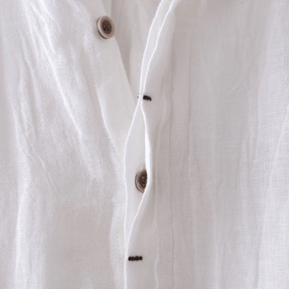 LORENZO | Camicia da uomo in lino a maniche corte
