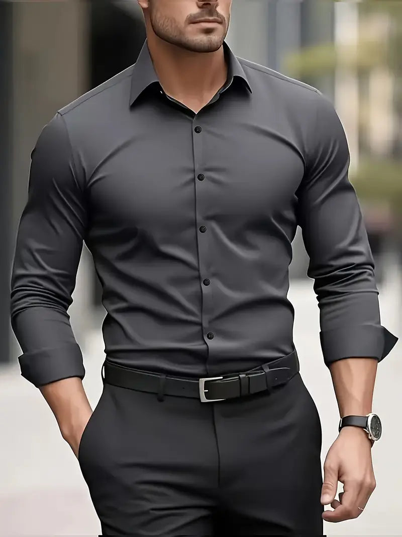 MARCELLO | Camicia classica da uomo a maniche lunghe