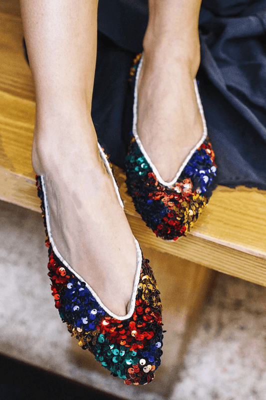 Ballerine slip-on Multicolore con scollo a V [Pre-Order]