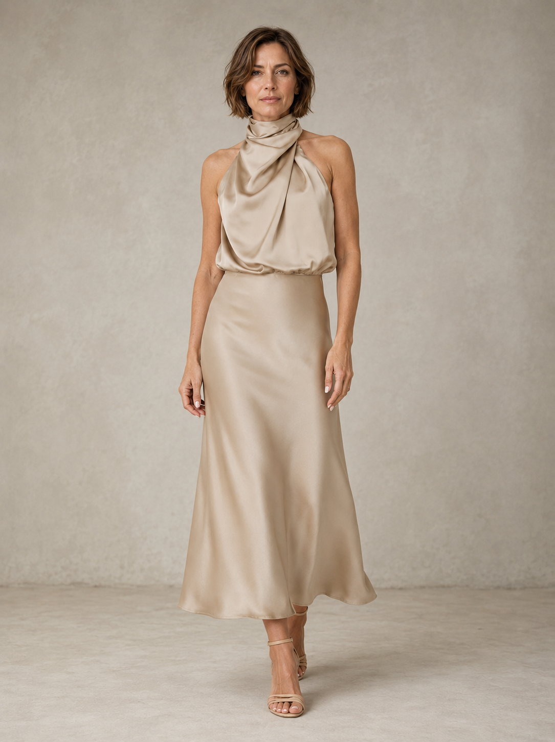 Arianna | Halter in Raso da Sera