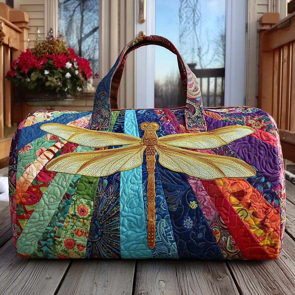 Francesca | Borsa da Viaggio Trapuntata Fiori in Boccio