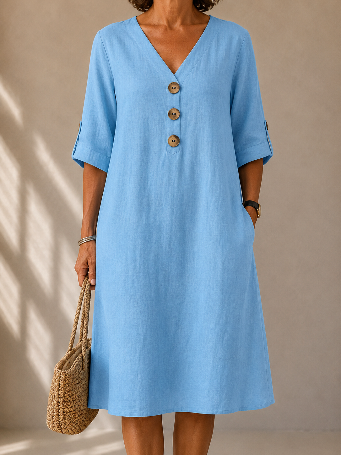 Amelia Button Dress