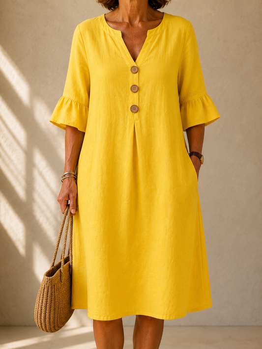 Charlotte Button Dress