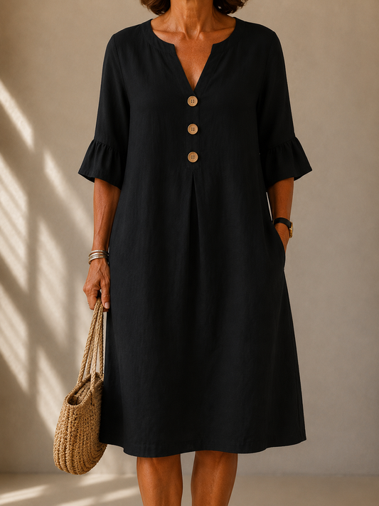 Sylvia Button Dress