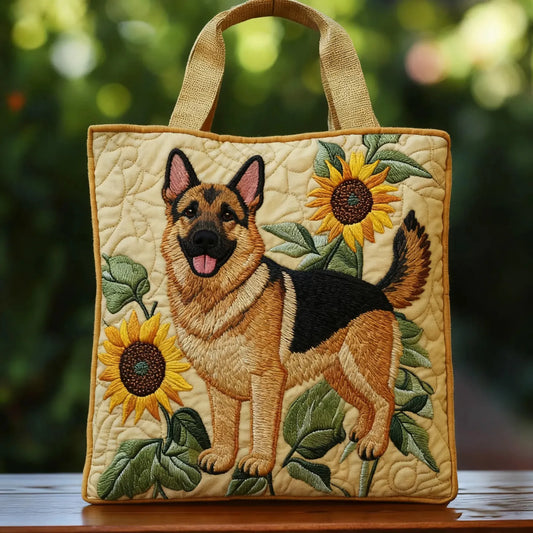 Stella | Borsa Trapuntata Pastore Tedesco tra i Fiori