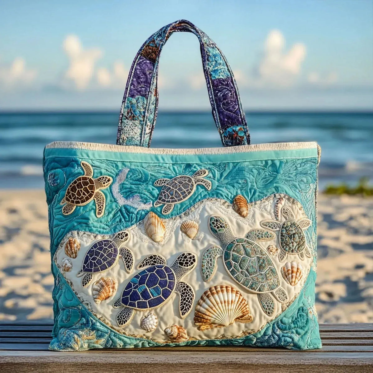 Daria | Borsa Trapuntata Abbraccio di Tartarughe