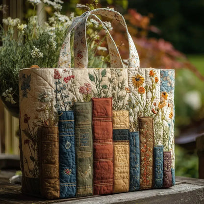 Federica | Borsa Trapuntata Libri e Fiori