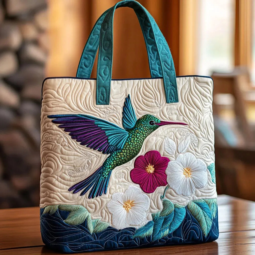 Bruna | Borsa Trapuntata Fiore Bianco Imbottita