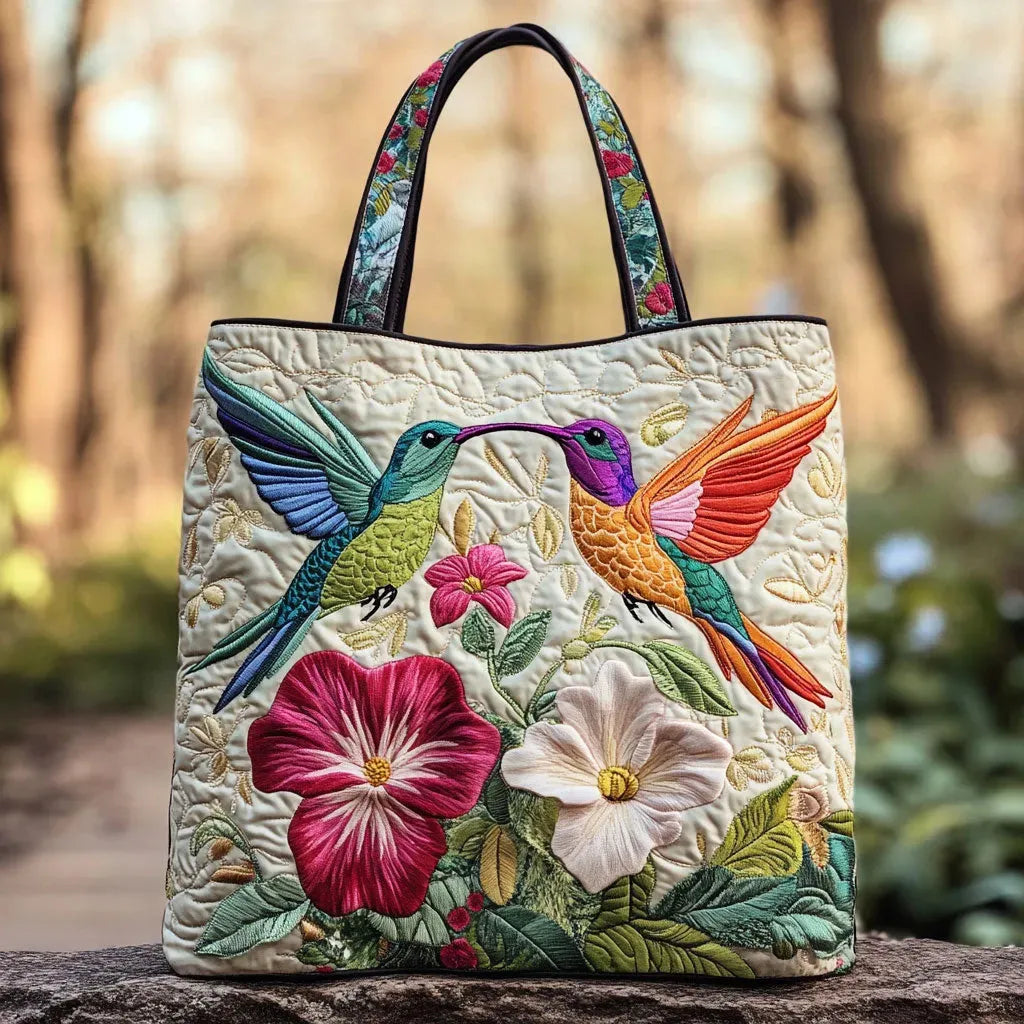Ornella | Borsa Trapuntata Colibrì Imbottita