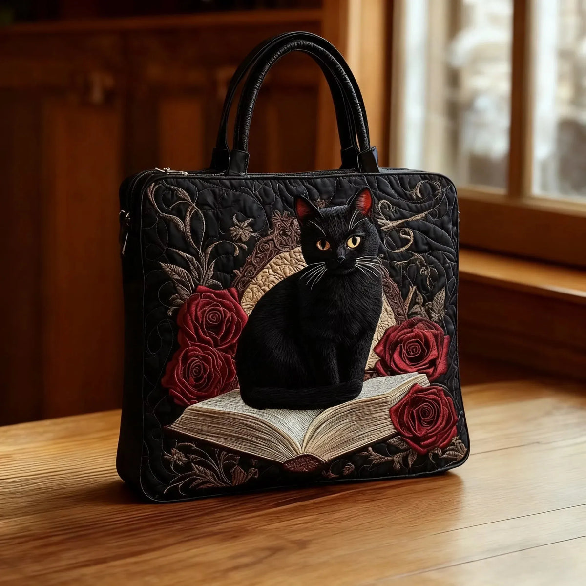 Fiorenza | Borsa Trapuntata Gatto Scuro
