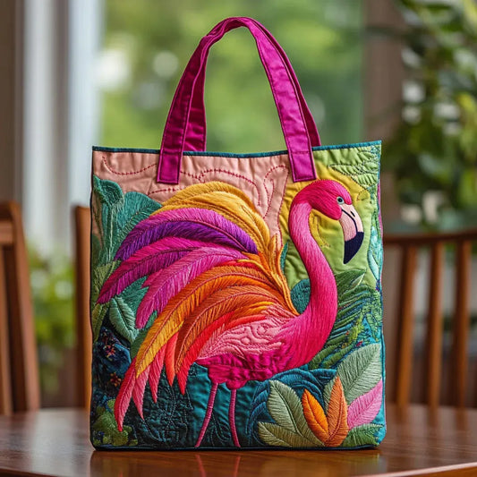 Elena | Borsa Trapuntata Fenicottero Arcobaleno