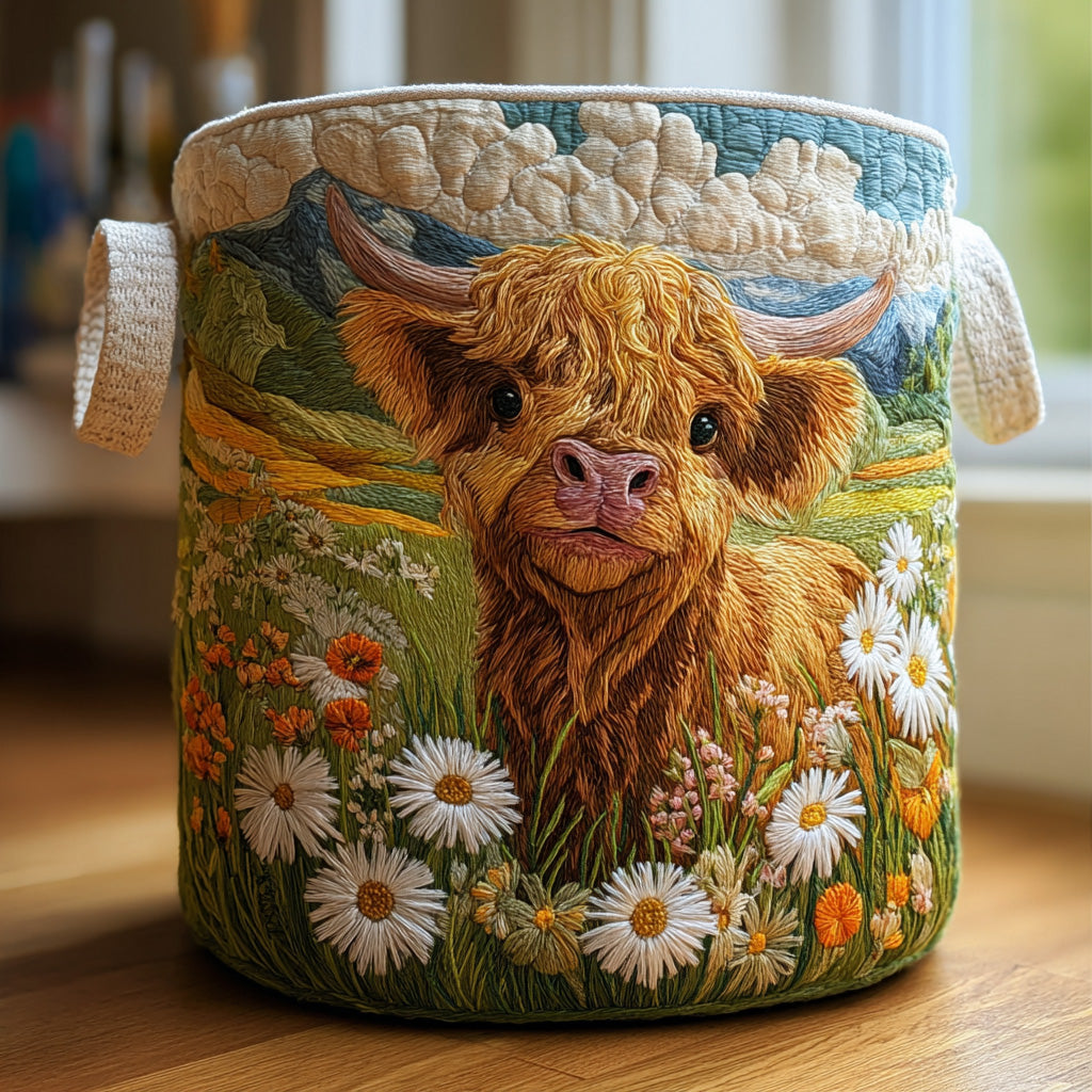 Cesto per il bucato Fiori delle Highland