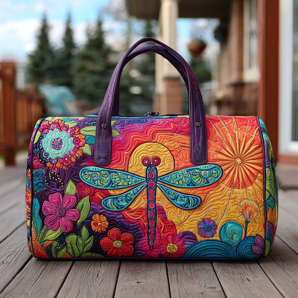 Giorgia | Borsa da Viaggio Trapuntata Ape tra i Fiori
