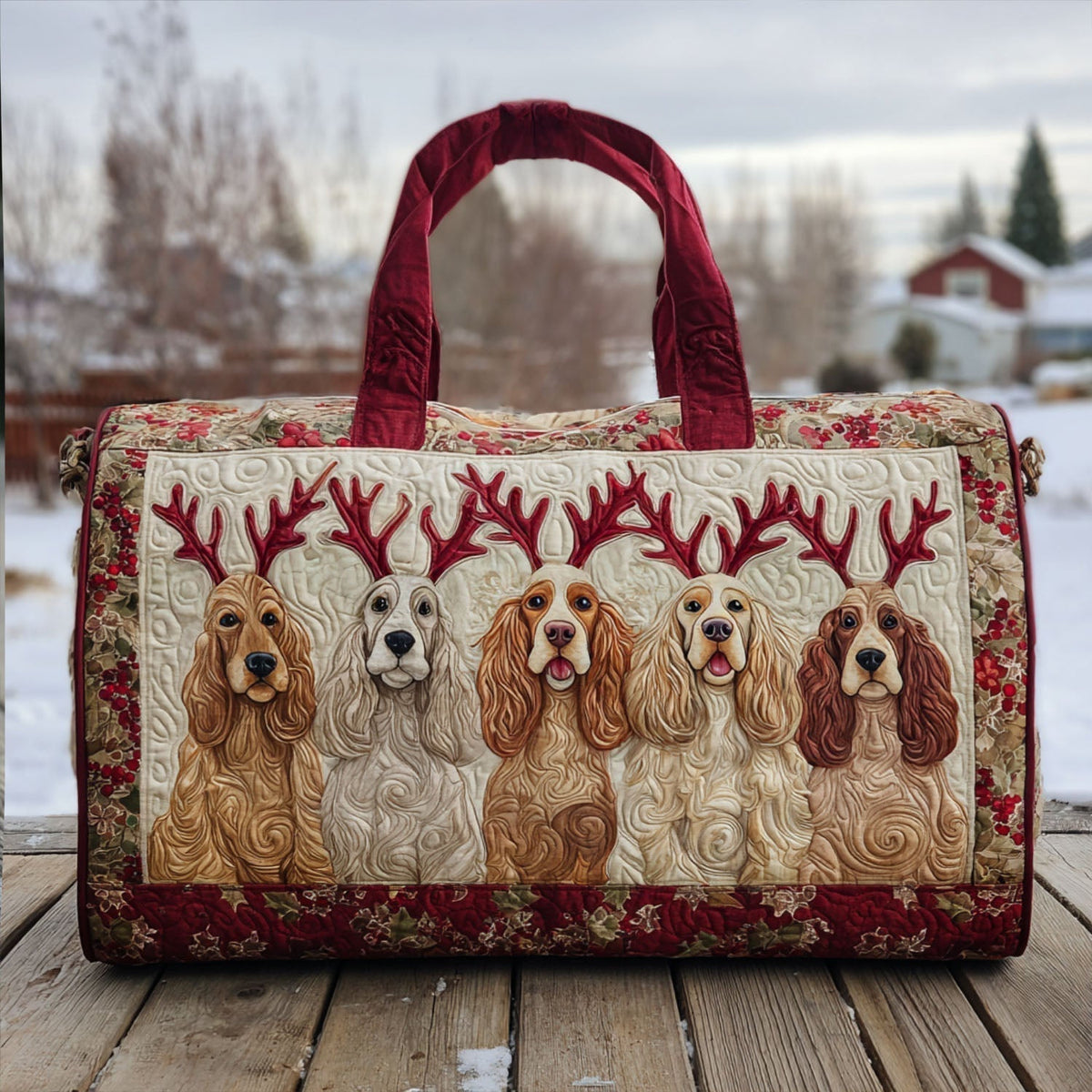 Greta | Borsa da Viaggio Trapuntata Cocker Spaniel