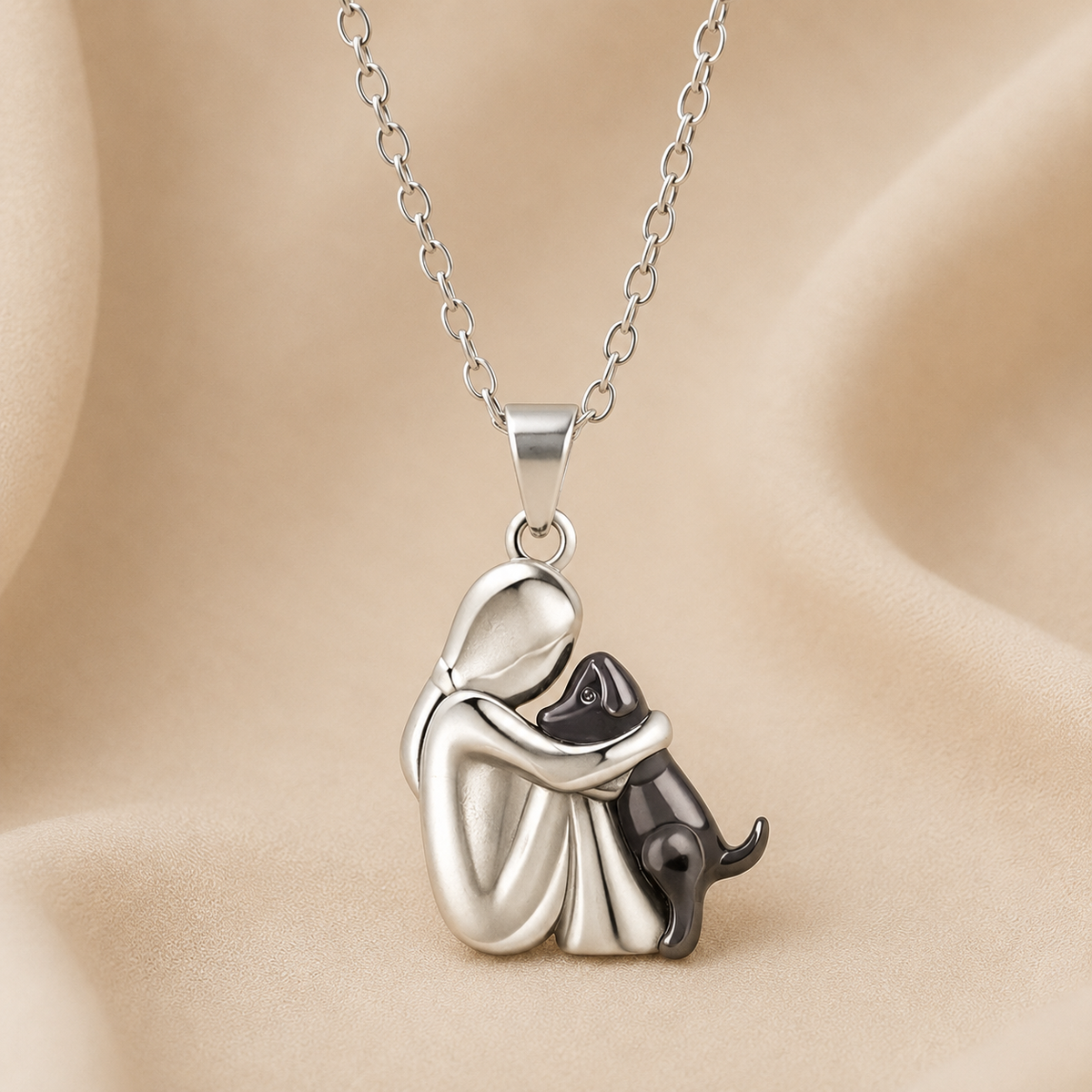 Ambra | Collana Ricordo con Sagoma del Tuo Animale
