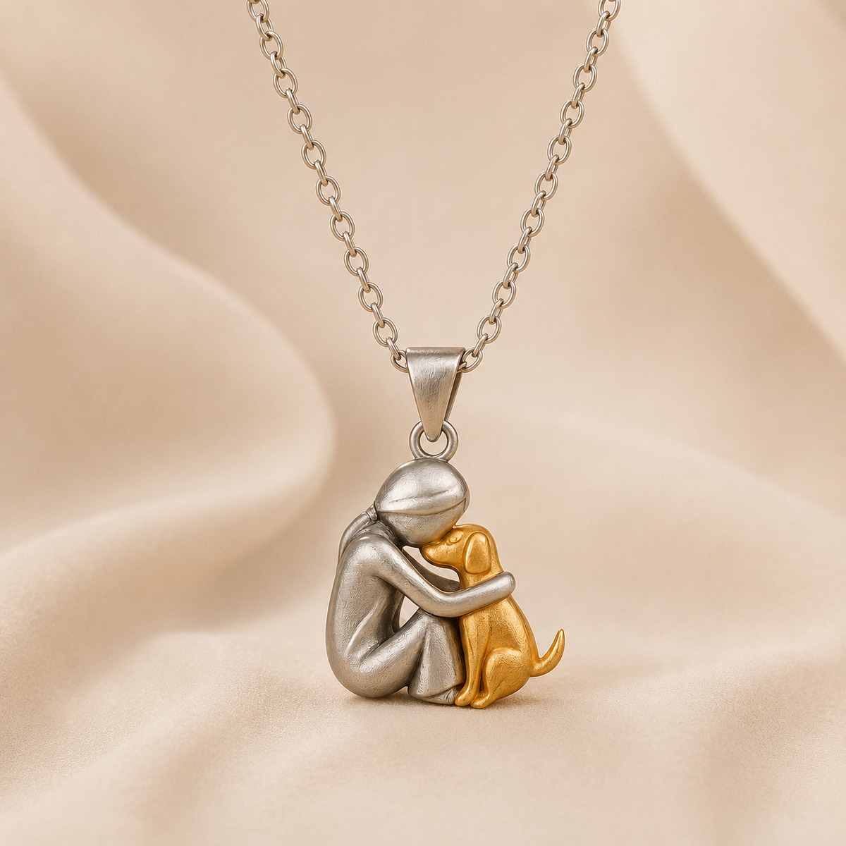 Ambra | Collana Ricordo con Sagoma del Tuo Animale