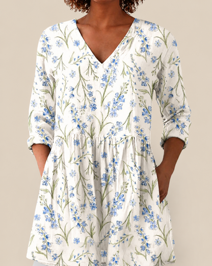 Brielle | Lange Bluse mit ausdrucksstarkem Muster