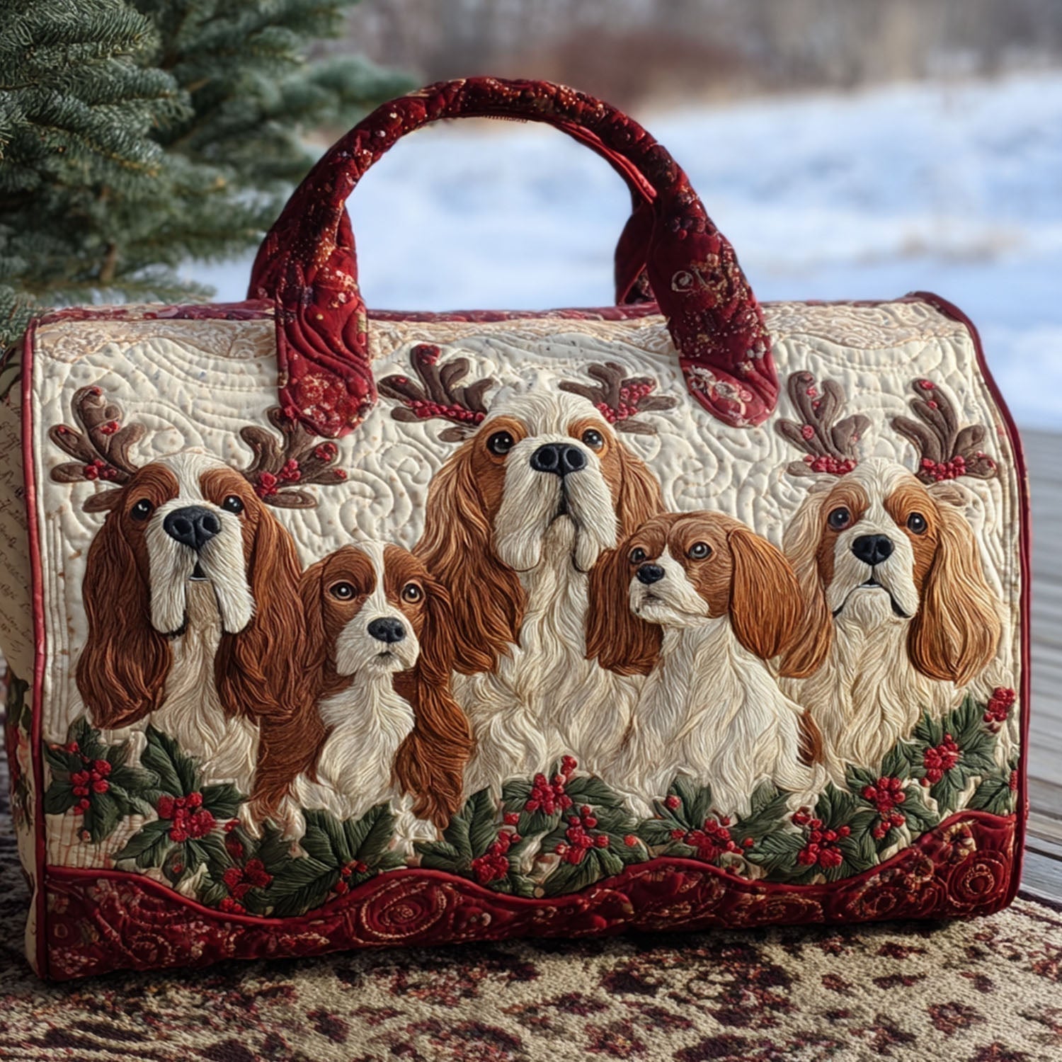 Linda | Borsa da Viaggio Trapuntata Cocker Spaniel