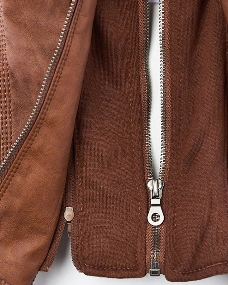 Monica | Giacca in Pelle Autunnale