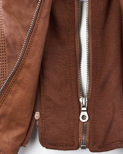 Monica | Giacca in Pelle Autunnale