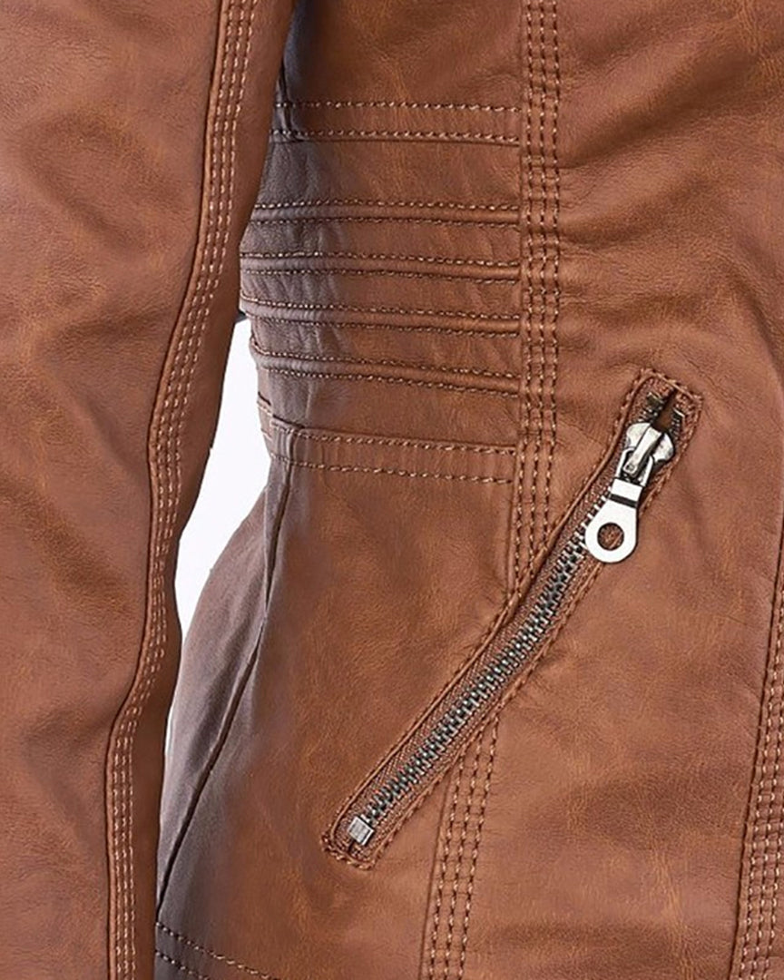 Monica | Giacca in Pelle Autunnale