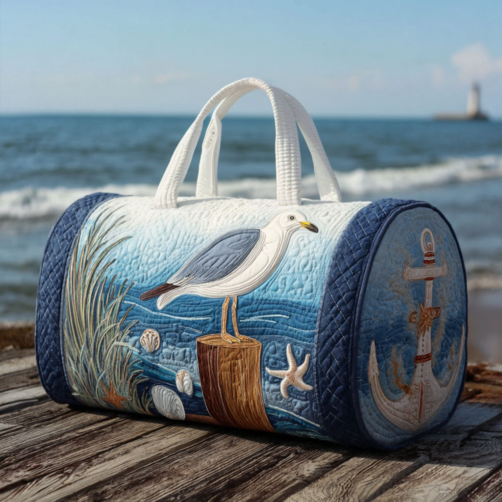 Livia | Borsa da Viaggio Trapuntata Gabbiano sulla Costa