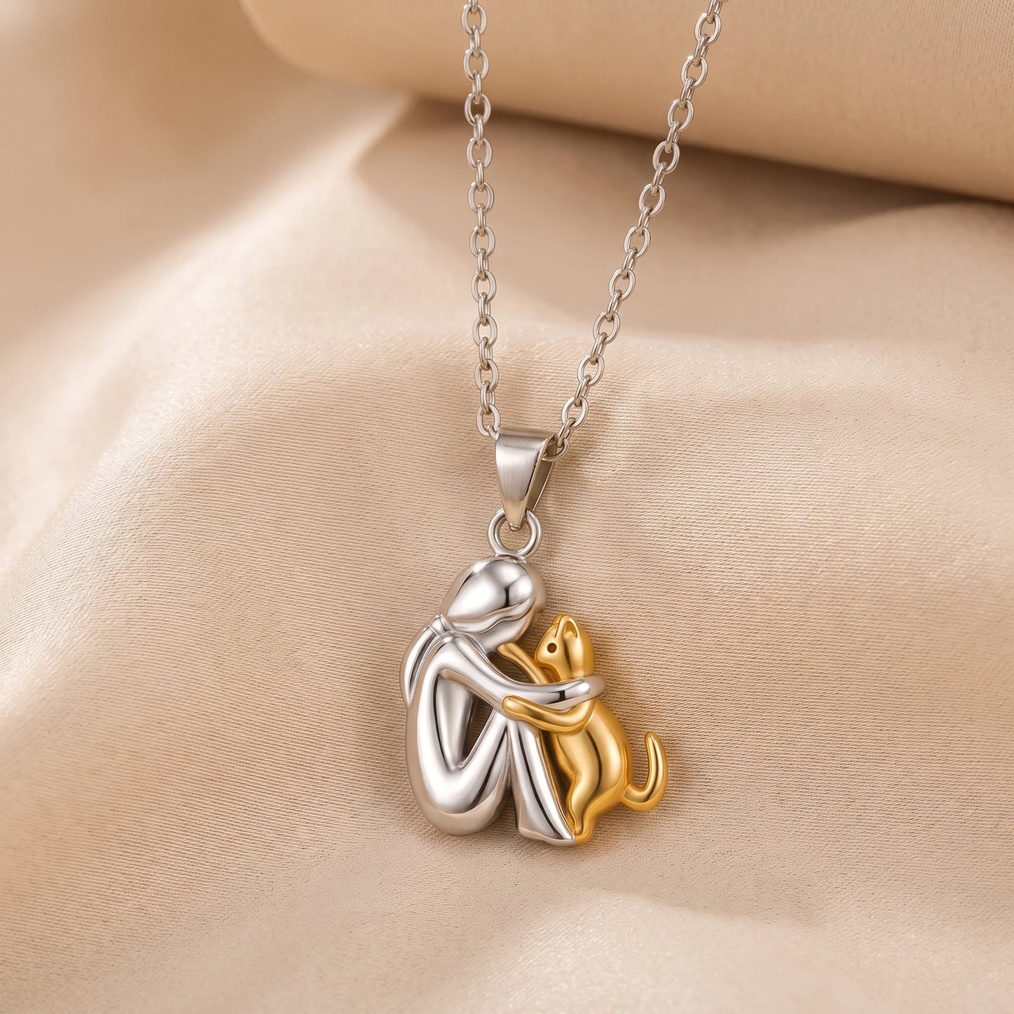 Ambra | Collana Ricordo con Sagoma del Tuo Animale
