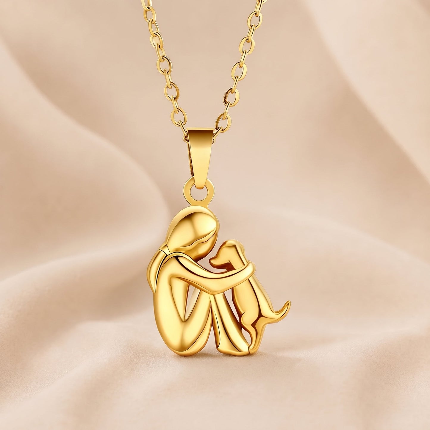 Ambra | Collana Ricordo con Sagoma del Tuo Animale