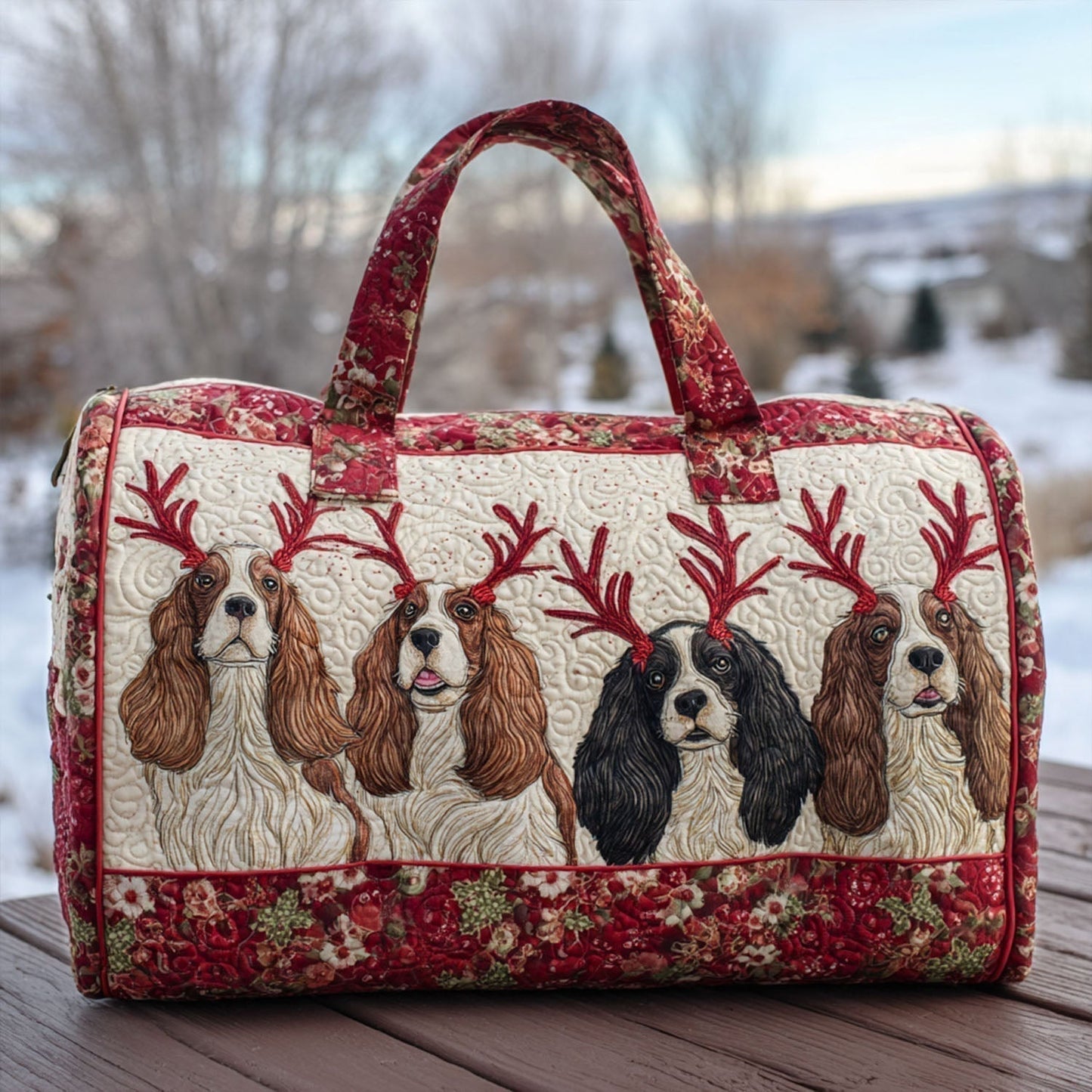 Ortensia | Borsa da Viaggio Trapuntata Colori di Viaggio